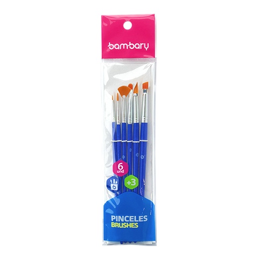 [230-7510/006] PINCELES ARTISTICOS x6PZAS
