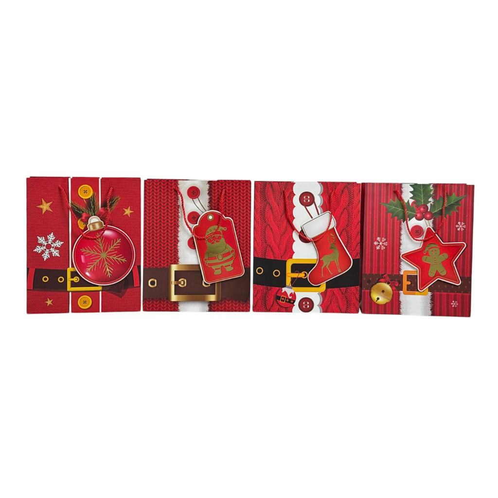 BOLSA DE REGALO MEDIANA NAVIDAD 26x32x10cm 26x32x10