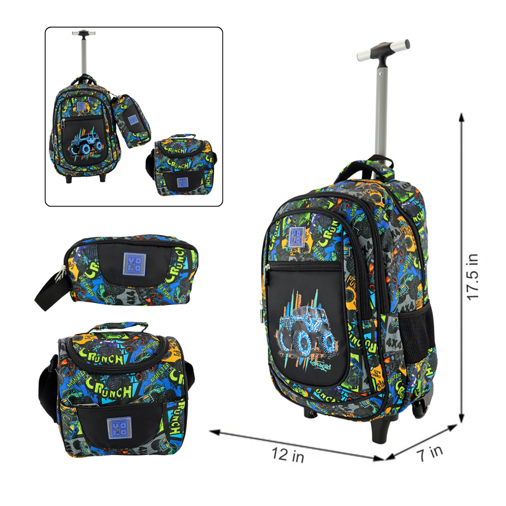 SET DE MOCHILA CON RUEDAS