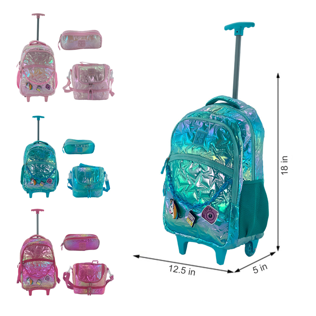 SET DE MALETA, LONCHERA Y CARTUCHERA