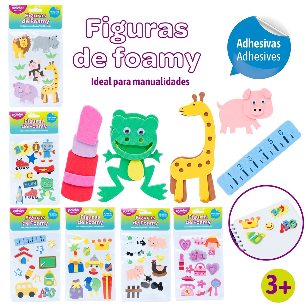 FIGURAS DE FOAMY ADHESIVAS