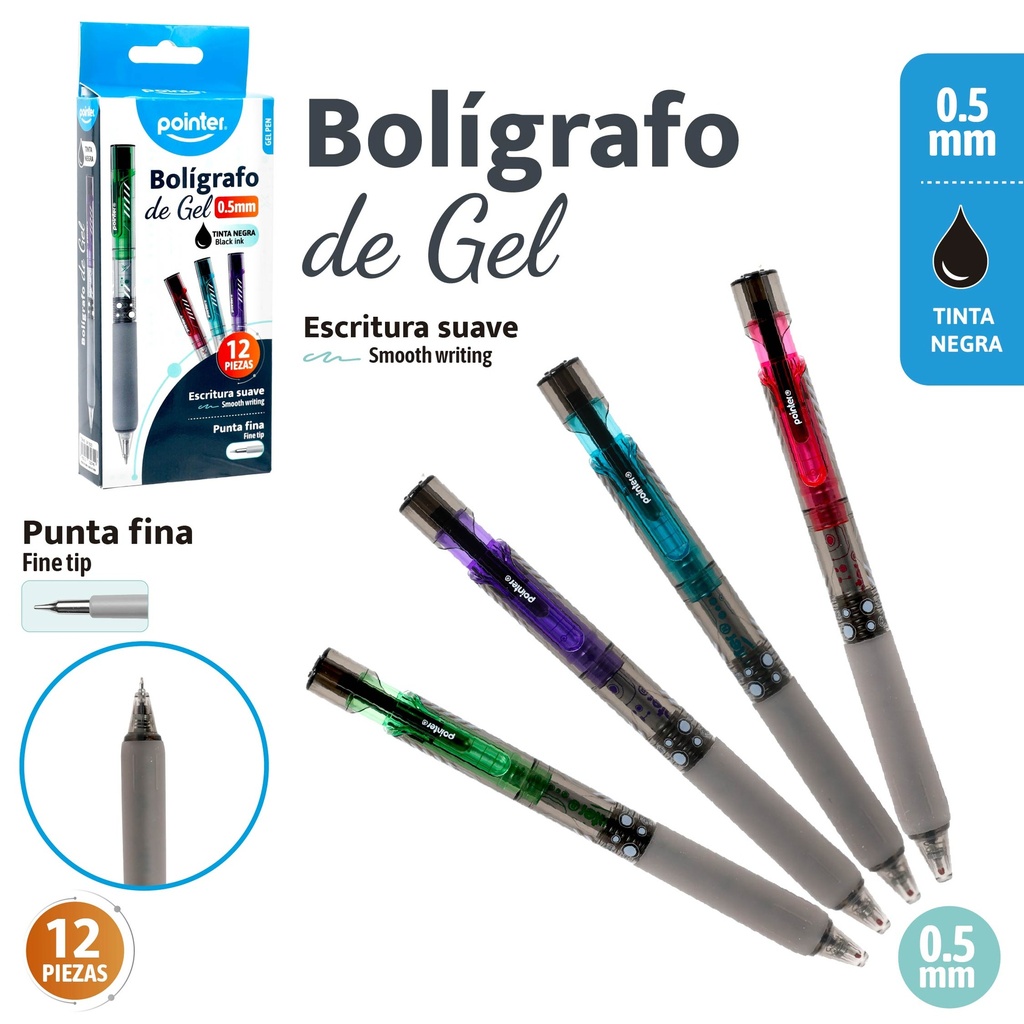 BOLIGRAFO GEL 0.5MM NEGRO