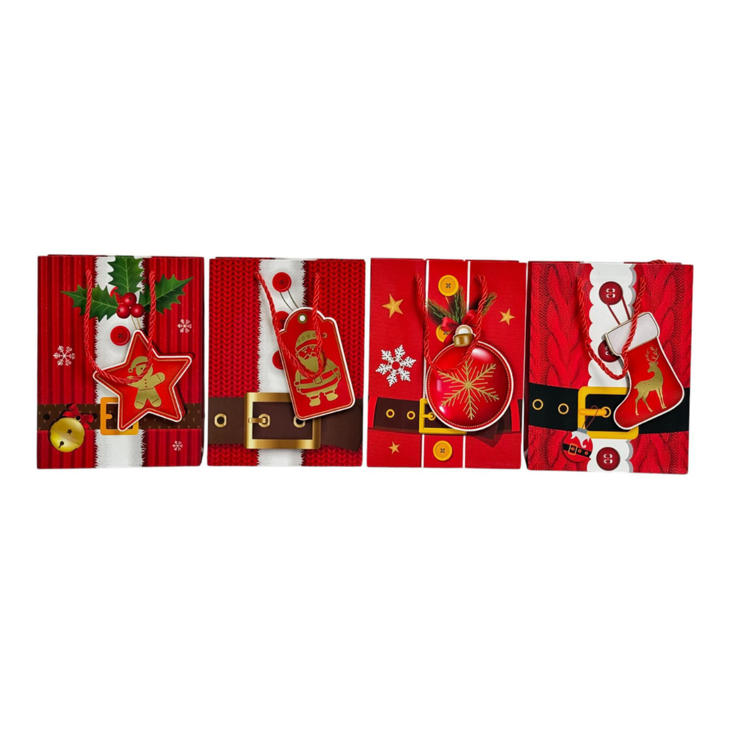 BOLSA DE REGALO PEQUENA NAVIDAD 18x24x8.5cm 18x24x8.5