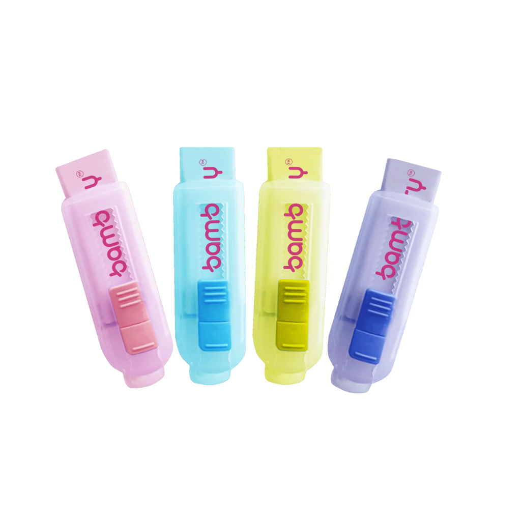 BORRADOR PASTEL 20X60X10 MM SURTIDOS RETRACTIL CJA 12 UND