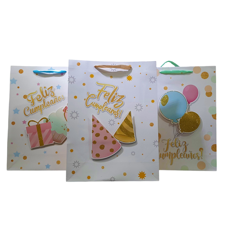 BOLSA DE REGALO GRANDE FELIZ CUMPLEAÑOS  