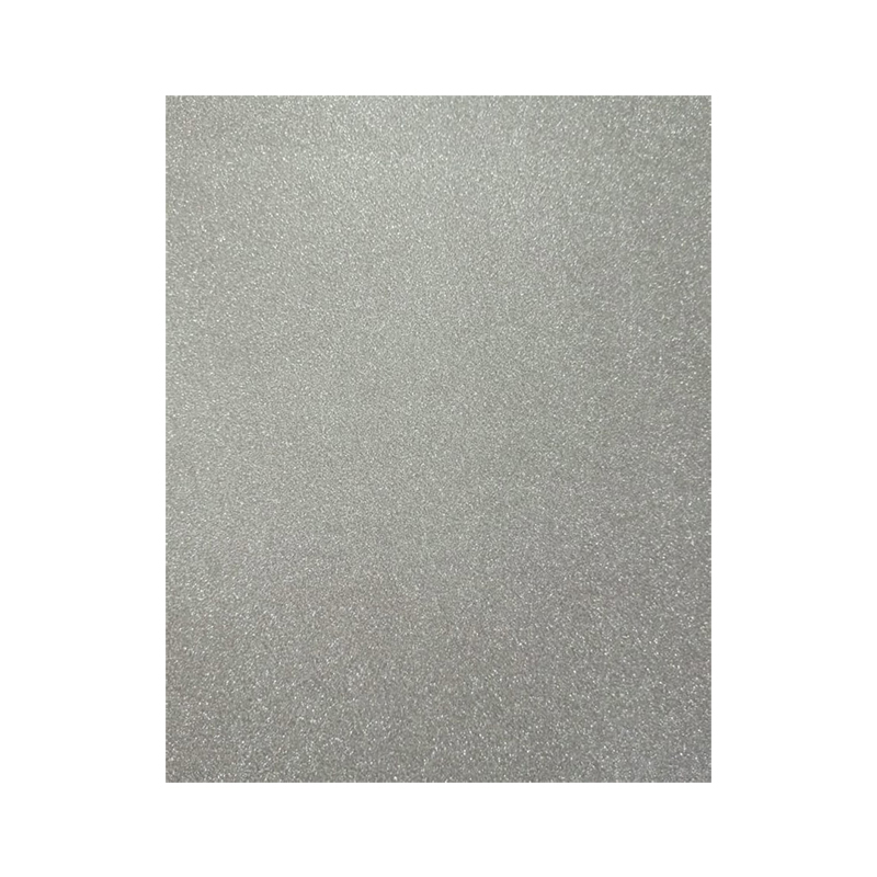 CARTULINA ESCARCHADA RIGID-GLITTER PLATA ALPACA 360GR 50x70CM