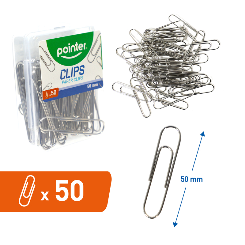 CLIP SUJETA PAPEL 50MM X50 PZAS