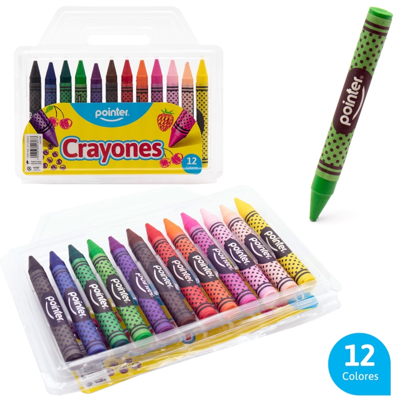 CRAYONES DELGADOS x12 COLORES