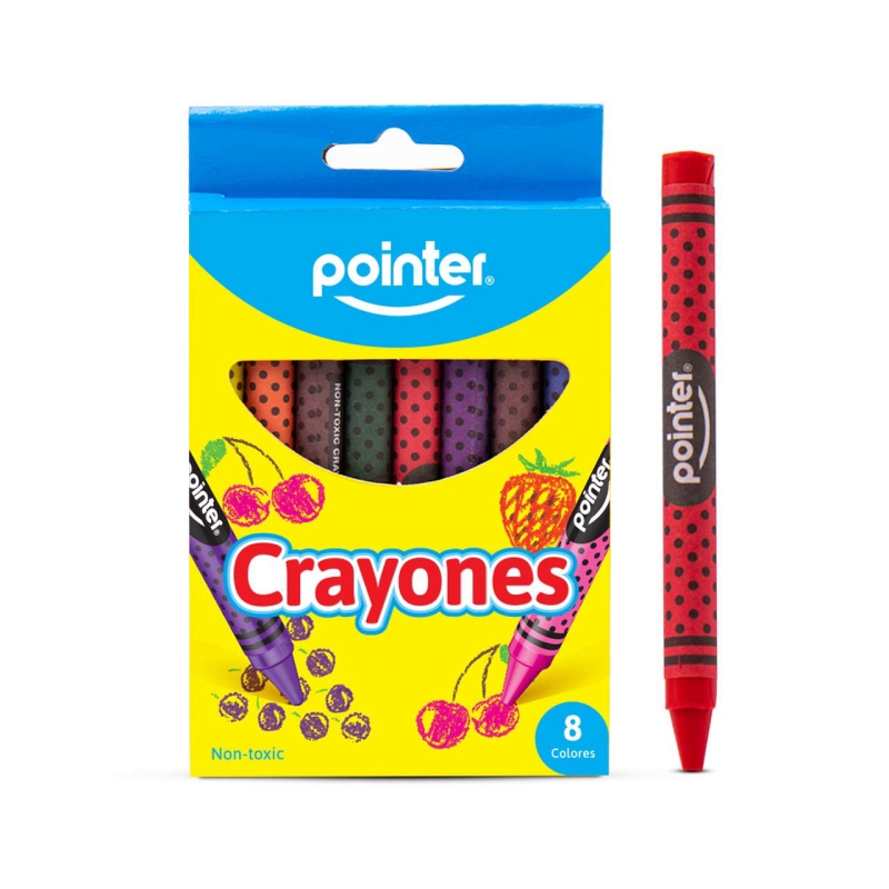 CRAYONES PEQUEÑOS x8 COLORES