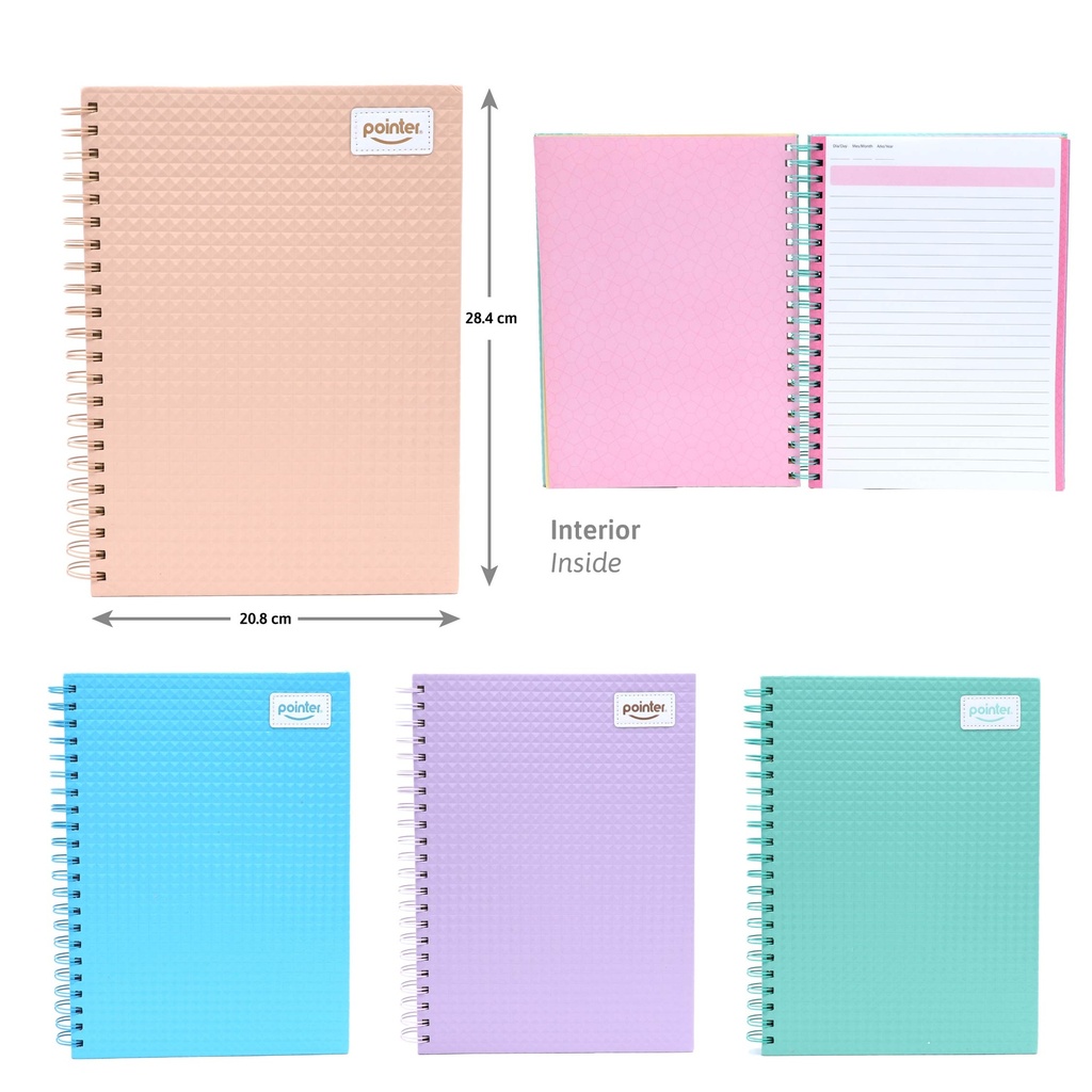CUADERNO ESPIRAL 3 MATERIAS 20.8 x 28.4 cm