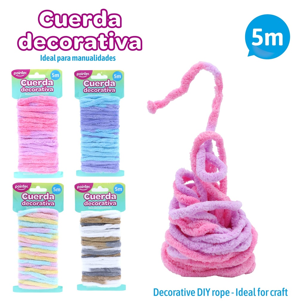 CUERDA DECORATIVA PARA MANUALIDADES 5 m