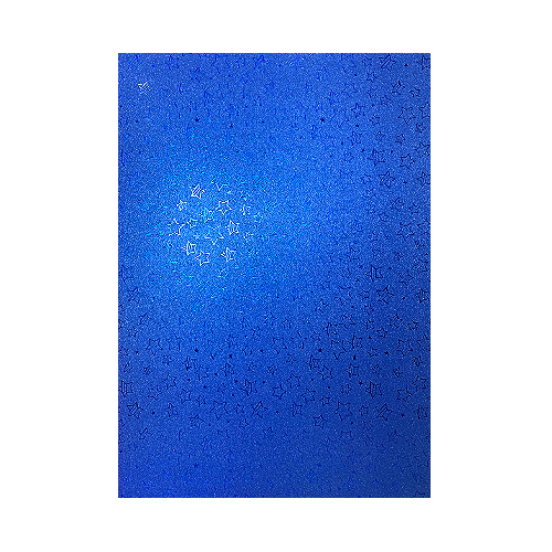 CARTULINA ESCARCHADA MICRO-FANTASÍA AZUL ESTRELLA 350GR 50x70CM