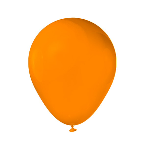 GLOBOS DE 12" NARANJA x15PZS