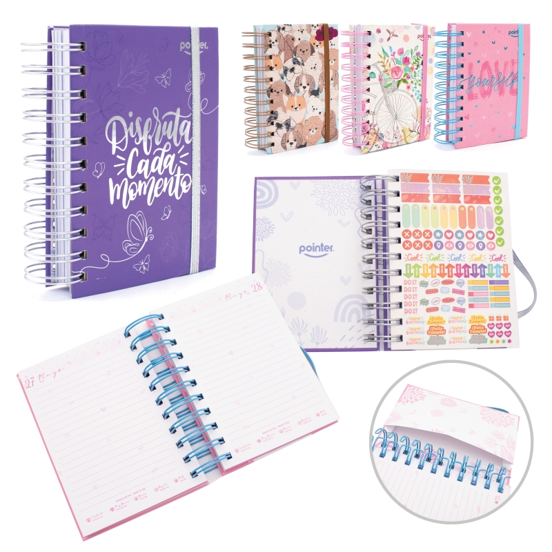 AGENDA ESPIRAL + STICKERS