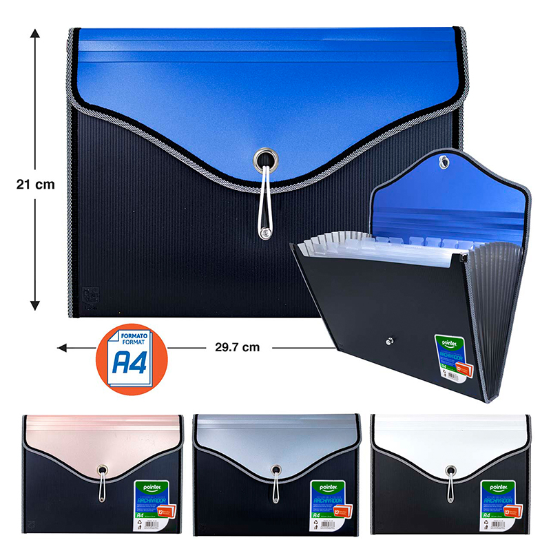 ARCHIVADOR EXPANDIBLE PORTADOCUMENTOS A4