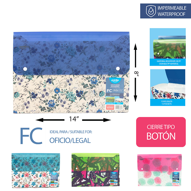 ARCHIVADOR EXPANDIBLE PORTADOCUMENTOS OFICIO