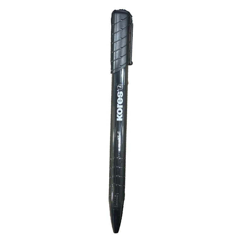 BOLIGRAFO RETRACTIL TRANSPARENTE K5-F NEGRO