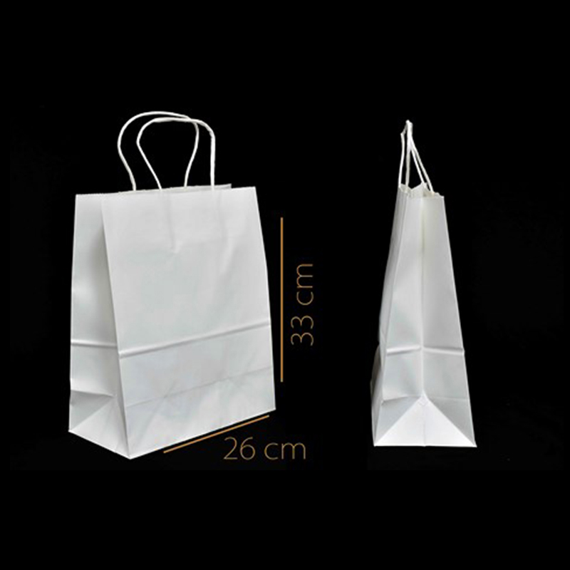 BOLSA DE PAPEL BLANCO L