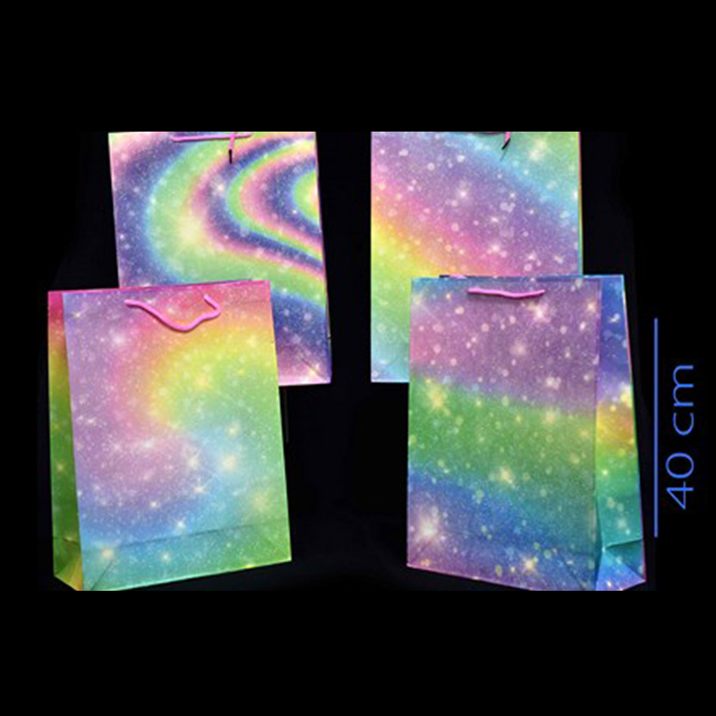 BOLSA DE REGALO (AROIRIS ESCARCHADO) L