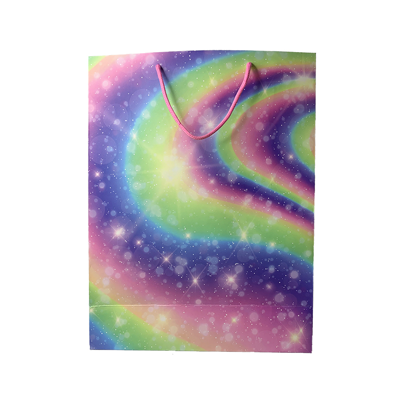 BOLSA DE REGALO (AROIRIS ESCARCHADO) M