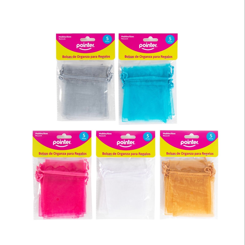 BOLSAS DE ORGANZA PARA REGALOS 9X11CM