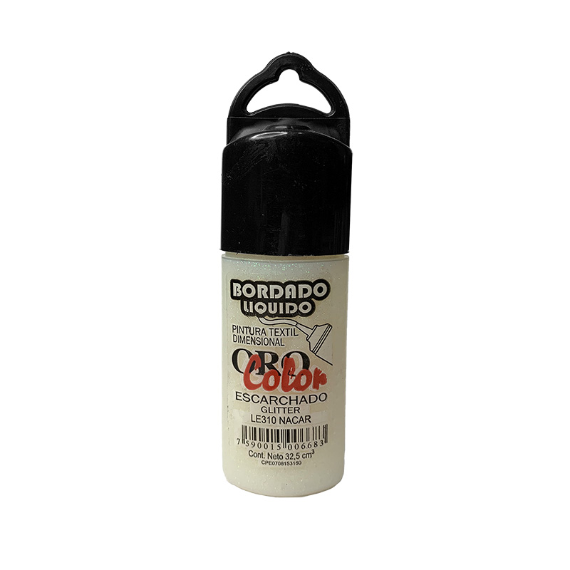 BORDADO LIQUIDO ESCARCHADO NACAR 32,5CM
