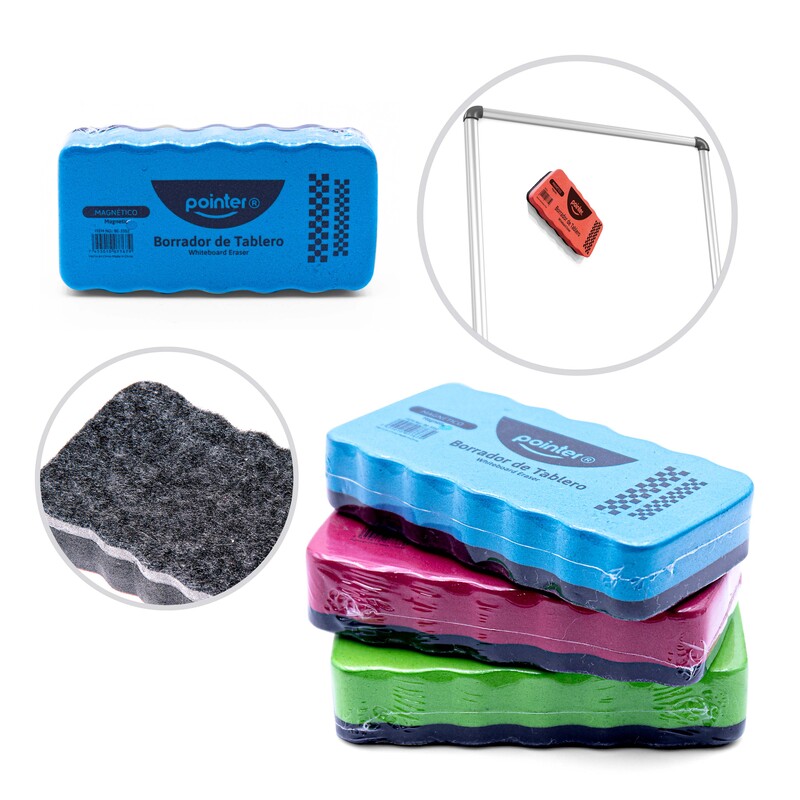 BORRADOR MAGNETICO PEQUEÑO PARA TABLERO ACRILICO - TIPO ESPONJA