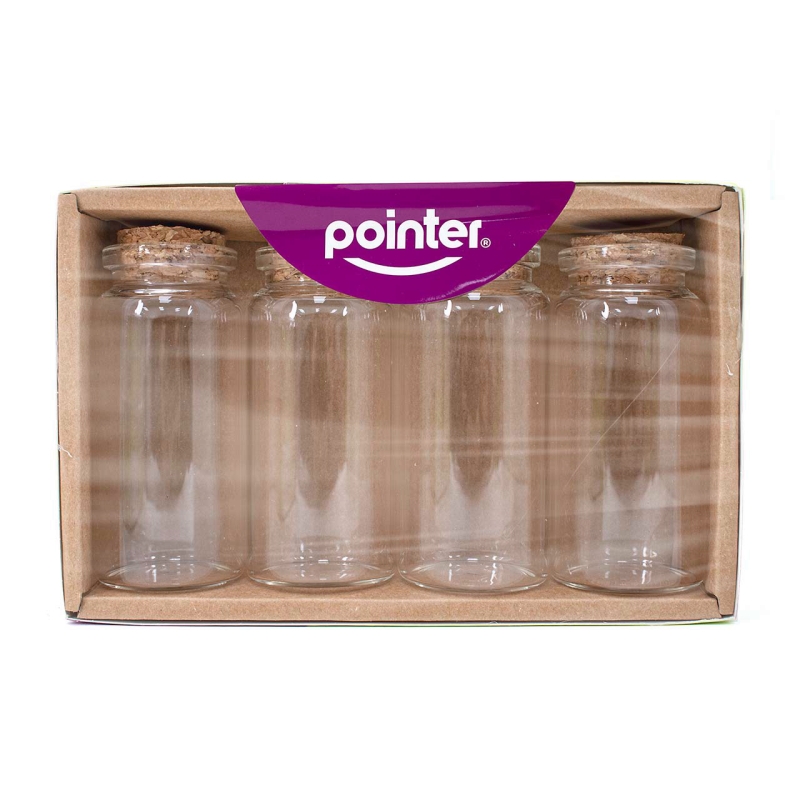 BOTELLA DE VIDRIO GRANDES x4PZAS