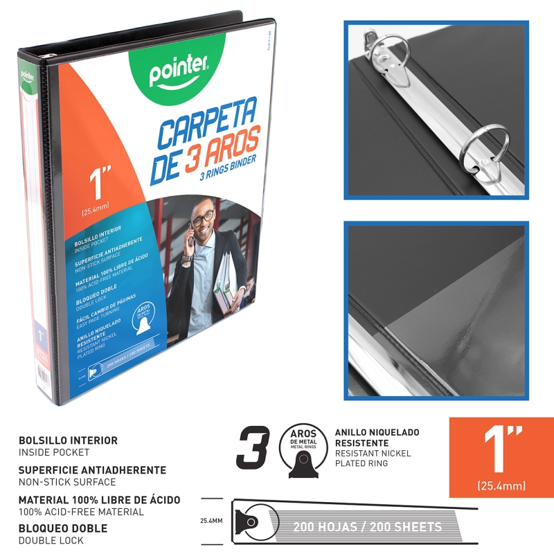 CARPETA 3 AROS 1"