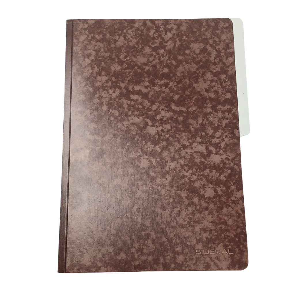 CARPETA MARRÓN FIBRA SIDERAL PREMIUM OFICIO