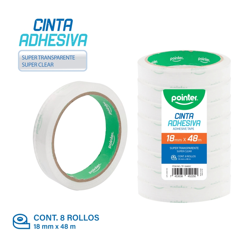 CINTA ADHESIVA (40mic x 18mm x 48m)
