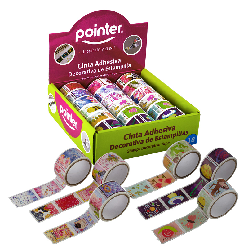 CINTA ADHESIVA DECORATIVA DE ESTAMPILLA