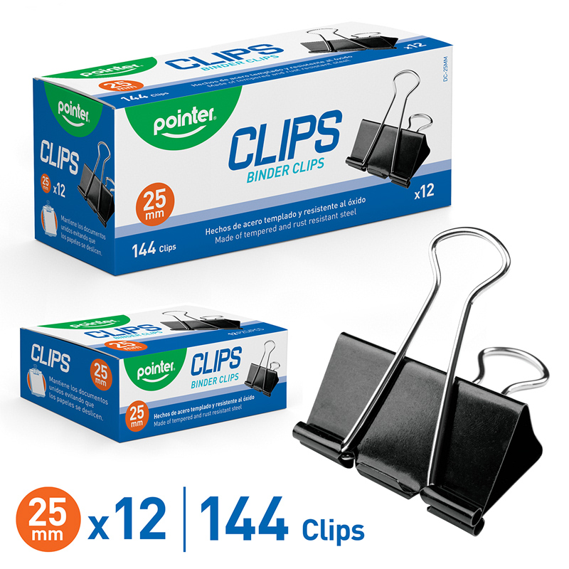 CLIPS 25MM x12PZAS