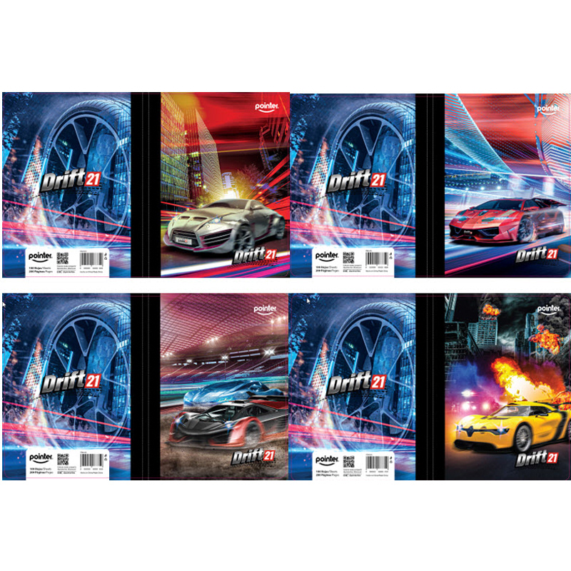 CUADERNO 5 MATERIAS (CARRO)