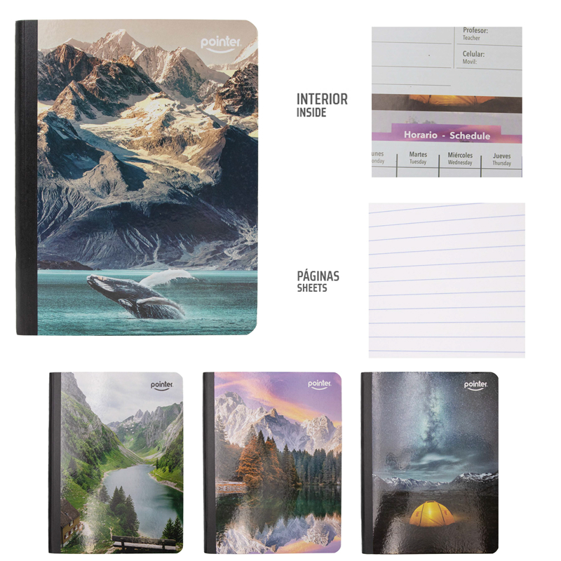 CUADERNO COSIDO A4 RAYA ANCHA x100 HOJAS