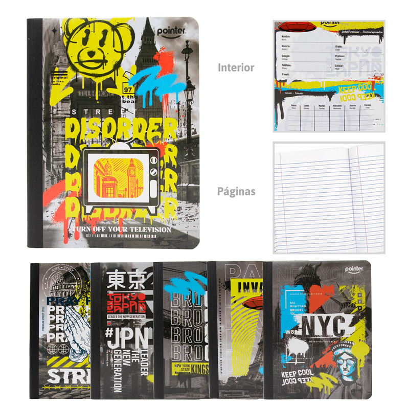 CUADERNO COSIDO RAYA ANCHA