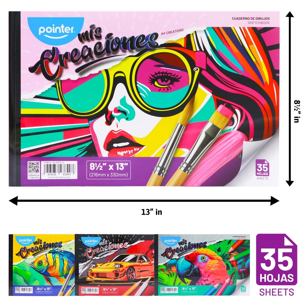 CUADERNO DE DIBUJO 35 HOJAS