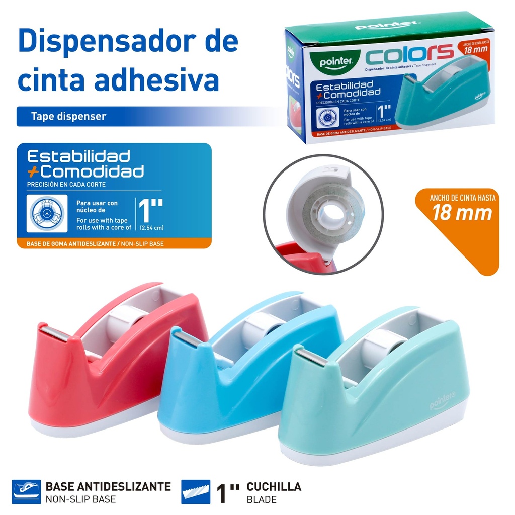 DISPENSADOR DE CINTA ADHESIVA
