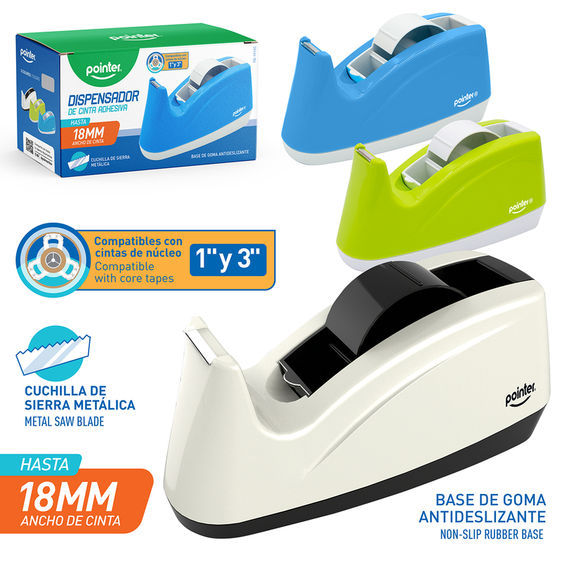 DISPENSADOR DE CINTA ADHESIVA 30MM