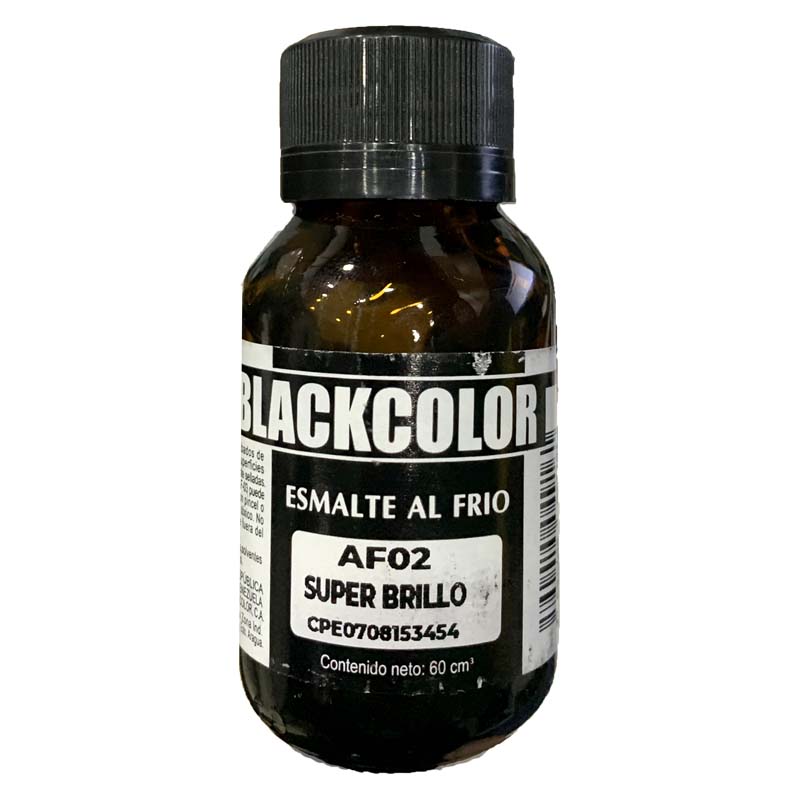 ESMALTE AL FRIO SUPER BRILLO BLACKCOLOR 60ML