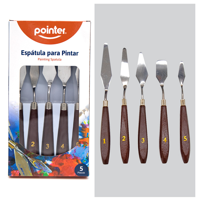 ESPATULA PARA PINTAR x5PZAS