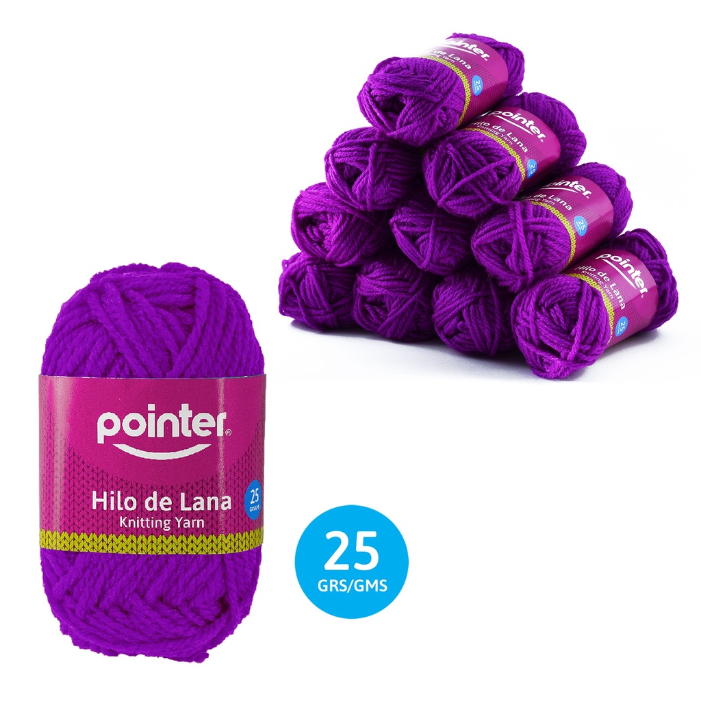 HILO DE LANA PARA MANUALIDADES MORADO - 25GRS