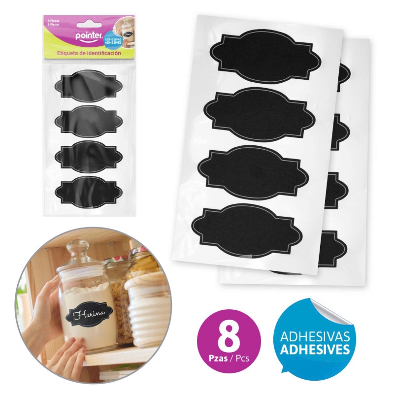 ETIQUETAS ADHESIVAS BORRABLES
