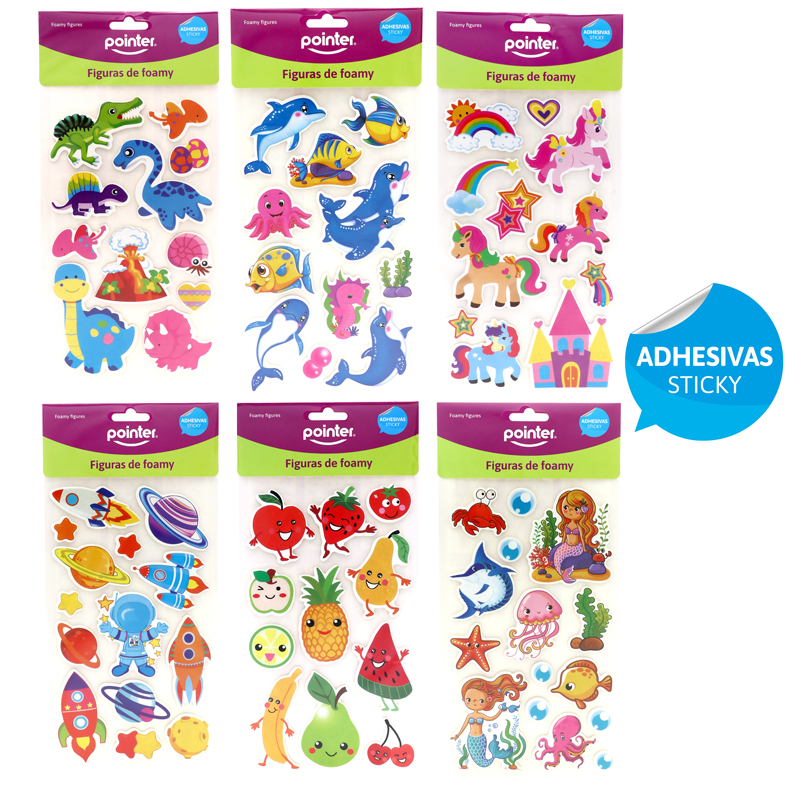 FIGURAS DE FOAMY ADHESIVAS