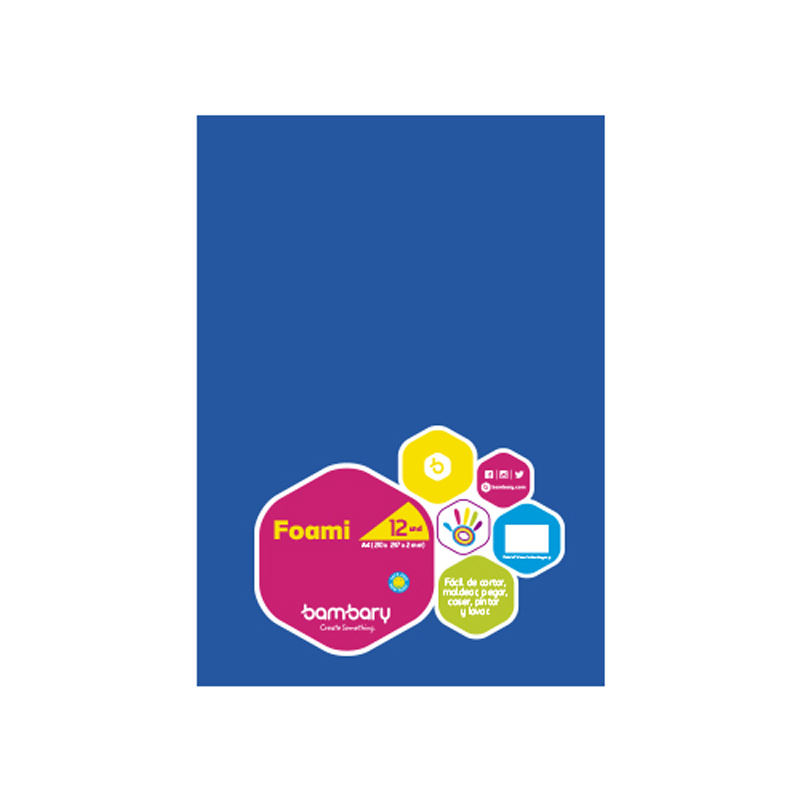 FOAMY LISO AZUL CARTA - 20x30CM