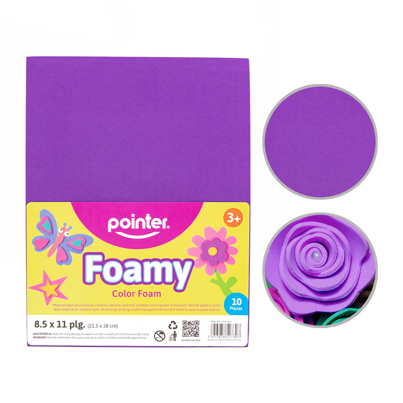 FOAMI LISO MORADO CARTA  (20X30CM)