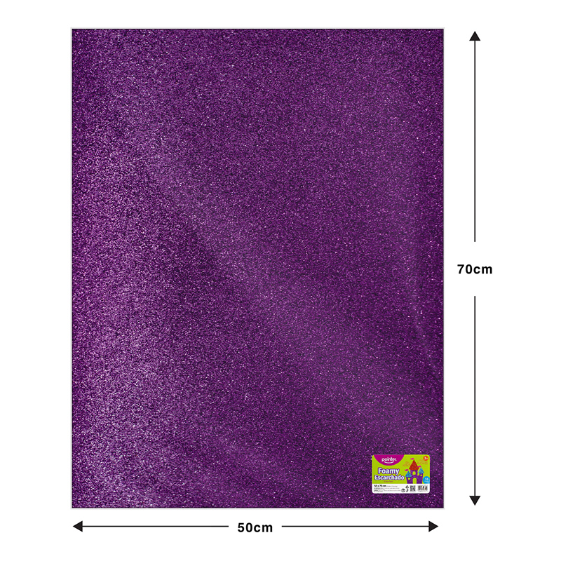 FOAMY ESCARCHADO LILA - GRANDE (50x70CM)