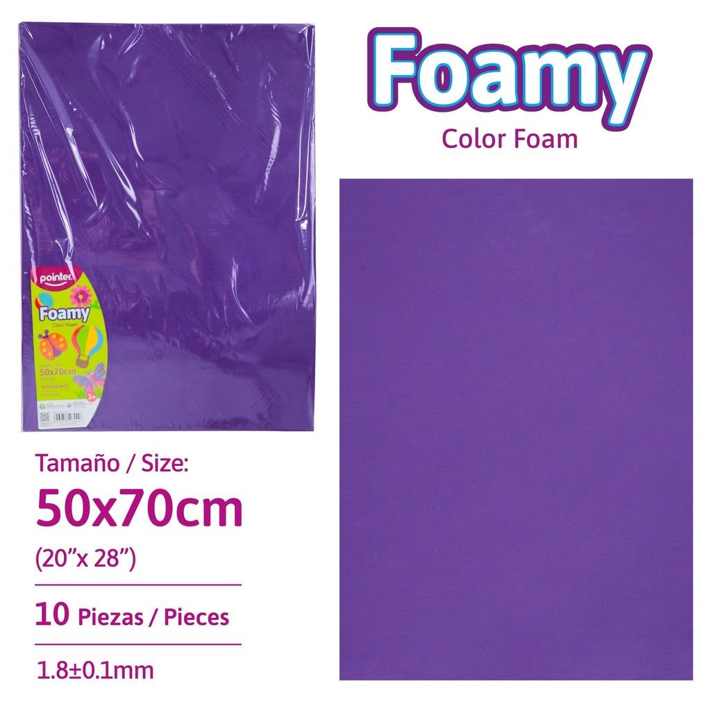 FOAMI LISO MORADO MEDIANO (50X70CM)