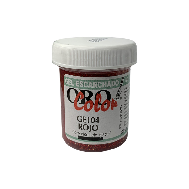 GEL ESCARCHADO ROJO 60CM