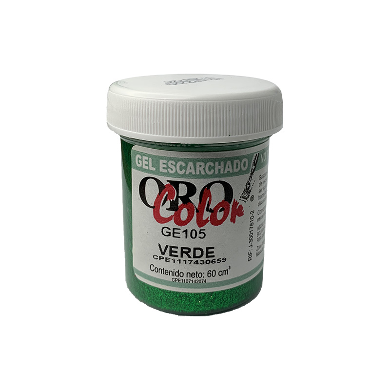 GEL ESCARCHADO VERDE 60CM